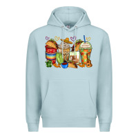 Blue Mist tacos coffee cups Premium Hoodie - Zillion Design Studio