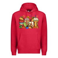 Cardinal tacos coffee cups Premium Hoodie - Zillion Design Studio