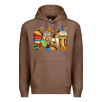 Chestnut tacos coffee cups Premium Hoodie - Zillion Design Studio