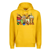 Lemon tacos coffee cups Premium Hoodie - Zillion Design Studio