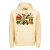 Pina Colada tacos coffee cups Premium Hoodie - Zillion Design Studio