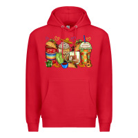 Red tacos coffee cups Premium Hoodie - Zillion Design Studio