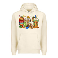 Tofu tacos coffee cups Premium Hoodie - Zillion Design Studio