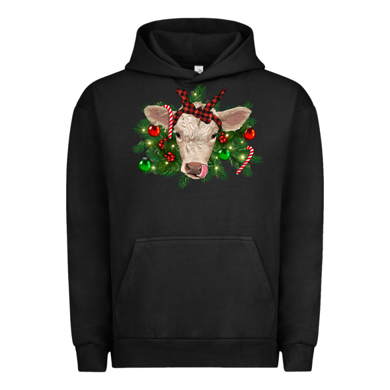 Christmas Charolais Calf Urban Hoodie by RanaPortraitStore | Teevron