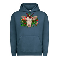 Pigment Midnight Navy Christmas charolais calf Urban Hoodie - RanaPortraitStore