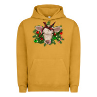 Pigment Peanut Butter Christmas charolais calf Urban Hoodie - RanaPortraitStore