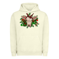 Pigment Pistachio Christmas charolais calf Urban Hoodie - RanaPortraitStore