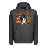 Charcoal Heather western border collie mom Premium Hoodie - texasbilliewilder