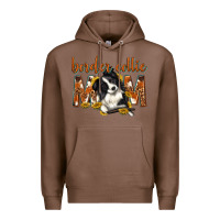 Chestnut western border collie mom Premium Hoodie - texasbilliewilder