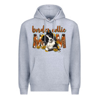 Heather Grey western border collie mom Premium Hoodie - texasbilliewilder