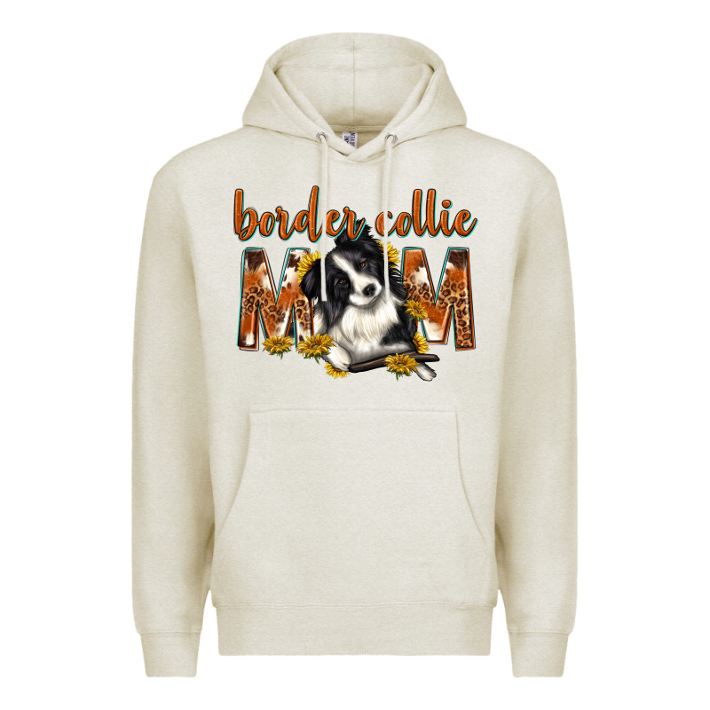 Western Border Collie Mom Premium Hoodie by texasbilliewilder | Teevron