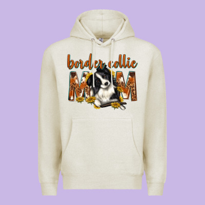 Western Border Collie Mom Premium Hoodie Designed By Texasbilliewilder