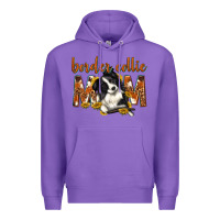 Purple western border collie mom Premium Hoodie - texasbilliewilder
