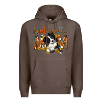 Coffee western border collie mom Premium Hoodie - texasbilliewilder