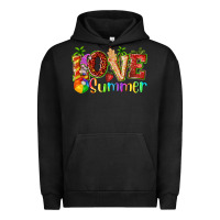 Pigment Black love summer with strawberry Urban Hoodie - texasbilliewilder