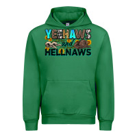 Emerald yeehaws and hellnaws Urban Hoodie - Zillion Design Studio