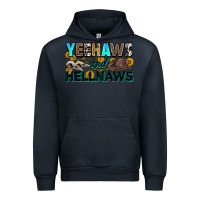 Navy yeehaws and hellnaws Urban Hoodie - Zillion Design Studio