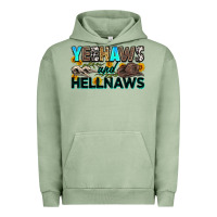 Pigment Oil Green yeehaws and hellnaws Urban Hoodie - Zillion Design Studio