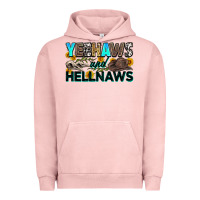 Pigment Salmon yeehaws and hellnaws Urban Hoodie - Zillion Design Studio