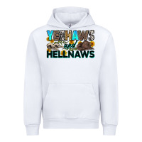 White yeehaws and hellnaws Urban Hoodie - Zillion Design Studio