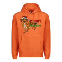 Carrot merry and bright dachshund Premium Hoodie - RanaPortraitStore