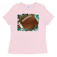 Bubblegum Pink sports football background Ladies Tee - Artiststas