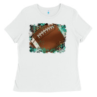 White sports football background Ladies Tee - Artiststas