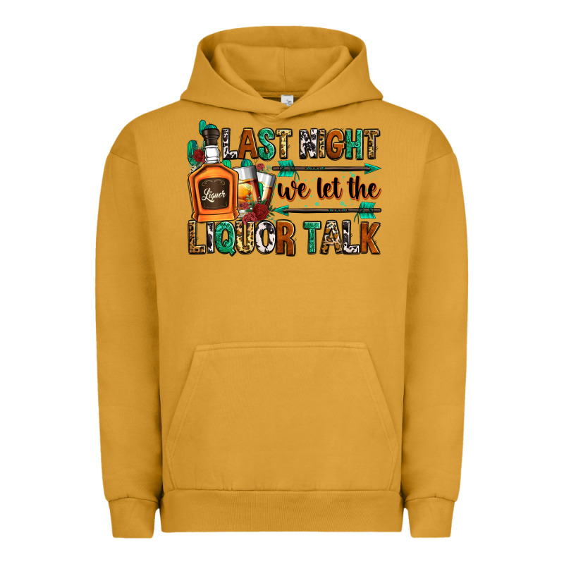 Last Night We Let The Liquor Talk Urban Hoodie by Zillion Design Studio | Teevron