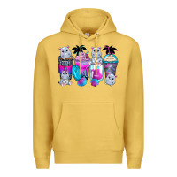 Antique Gold hippopotamus coffee cups Premium Hoodie - Zillion Design Studio