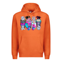 Carrot hippopotamus coffee cups Premium Hoodie - Zillion Design Studio