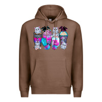 Chestnut hippopotamus coffee cups Premium Hoodie - Zillion Design Studio