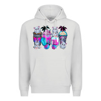 Dove Grey hippopotamus coffee cups Premium Hoodie - Zillion Design Studio