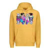 Mustard hippopotamus coffee cups Premium Hoodie - Zillion Design Studio