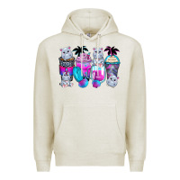 Oatmeal Heather hippopotamus coffee cups Premium Hoodie - Zillion Design Studio