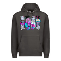 Smoke hippopotamus coffee cups Premium Hoodie - Zillion Design Studio