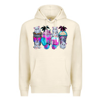Tofu hippopotamus coffee cups Premium Hoodie - Zillion Design Studio