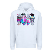 White hippopotamus coffee cups Premium Hoodie - Zillion Design Studio