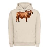 Pigment French Oak brahman bull Urban Hoodie - RanaPortraitStore