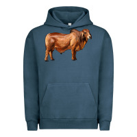 Pigment Midnight Navy brahman bull Urban Hoodie - RanaPortraitStore