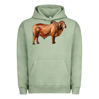 Pigment Oil Green brahman bull Urban Hoodie - RanaPortraitStore