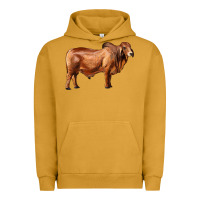 Pigment Peanut Butter brahman bull Urban Hoodie - RanaPortraitStore