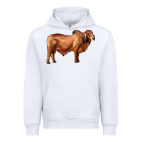 White brahman bull Urban Hoodie - RanaPortraitStore