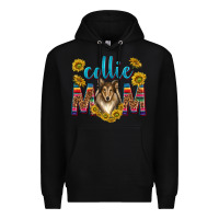 Black western collie mom Premium Hoodie - texasbilliewilder