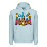 Blue Mist western collie mom Premium Hoodie - texasbilliewilder