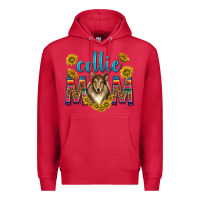 Cardinal western collie mom Premium Hoodie - texasbilliewilder