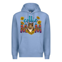 Colony Blue western collie mom Premium Hoodie - texasbilliewilder
