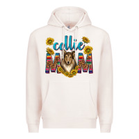Pale Pink western collie mom Premium Hoodie - texasbilliewilder