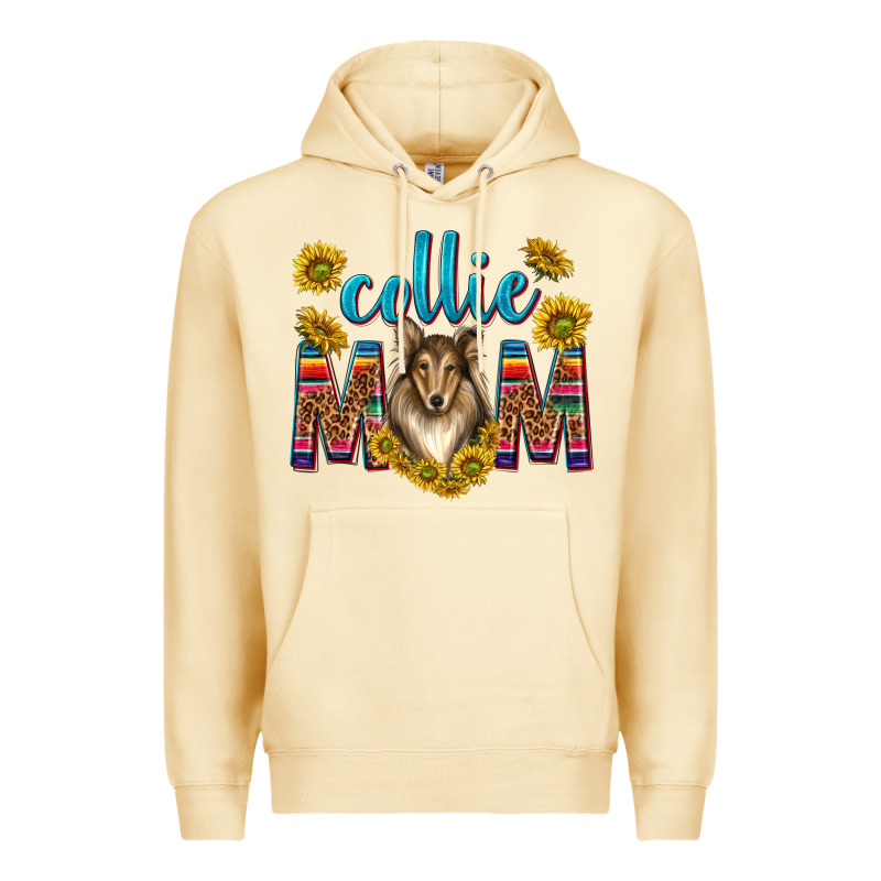Western Collie Mom Premium Hoodie by texasbilliewilder | Teevron
