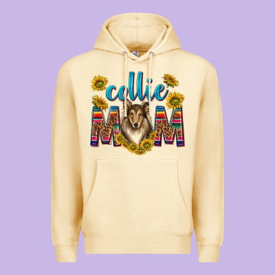 Western Collie Mom Premium Hoodie Designed By Texasbilliewilder