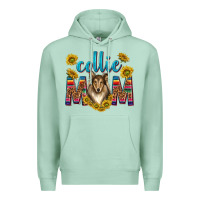Seafoam western collie mom Premium Hoodie - texasbilliewilder